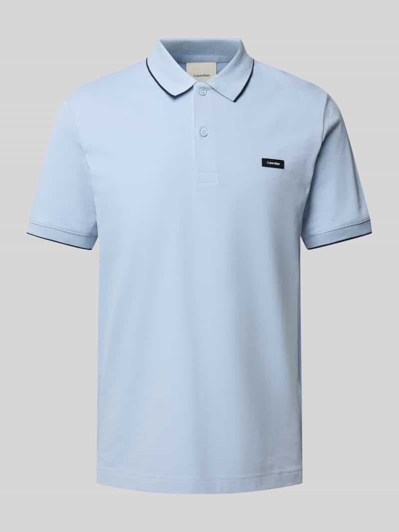 CK Calvin Klein Poloshirt met labeldetail