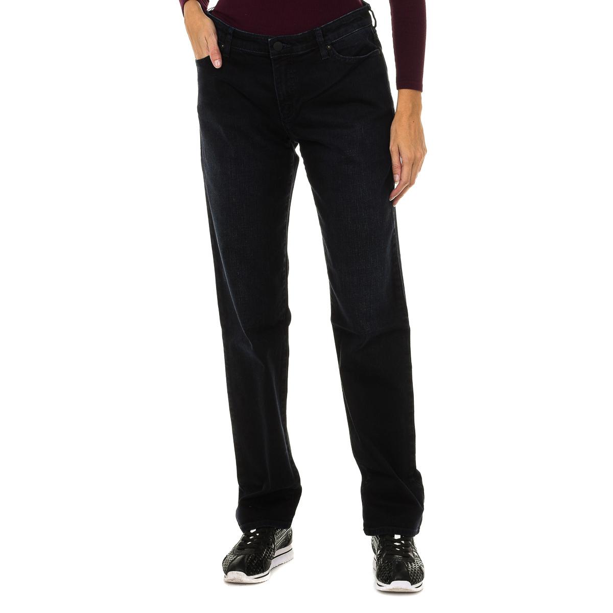 Armani Jeans Rechte lange jeans voor dames 6Y5J15-5DWPZ 27-USA blauw