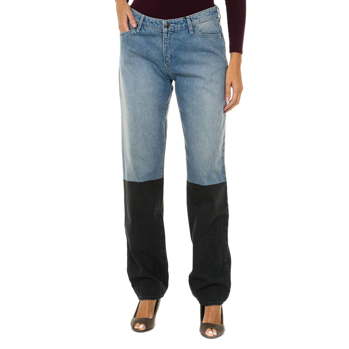 Armani Jeans Rechte lange jeans voor dames 6Y5J15-5DWSZ 27-USA blauw