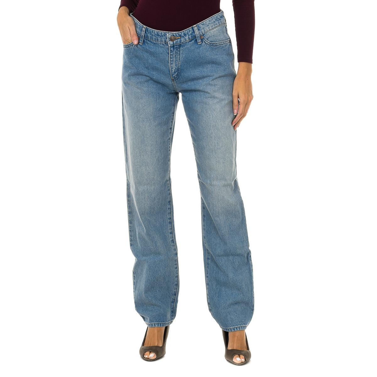 Armani Jeans Rechte lange jeans voor dames 6Y5J15-5DWQZ 27-USA blauw