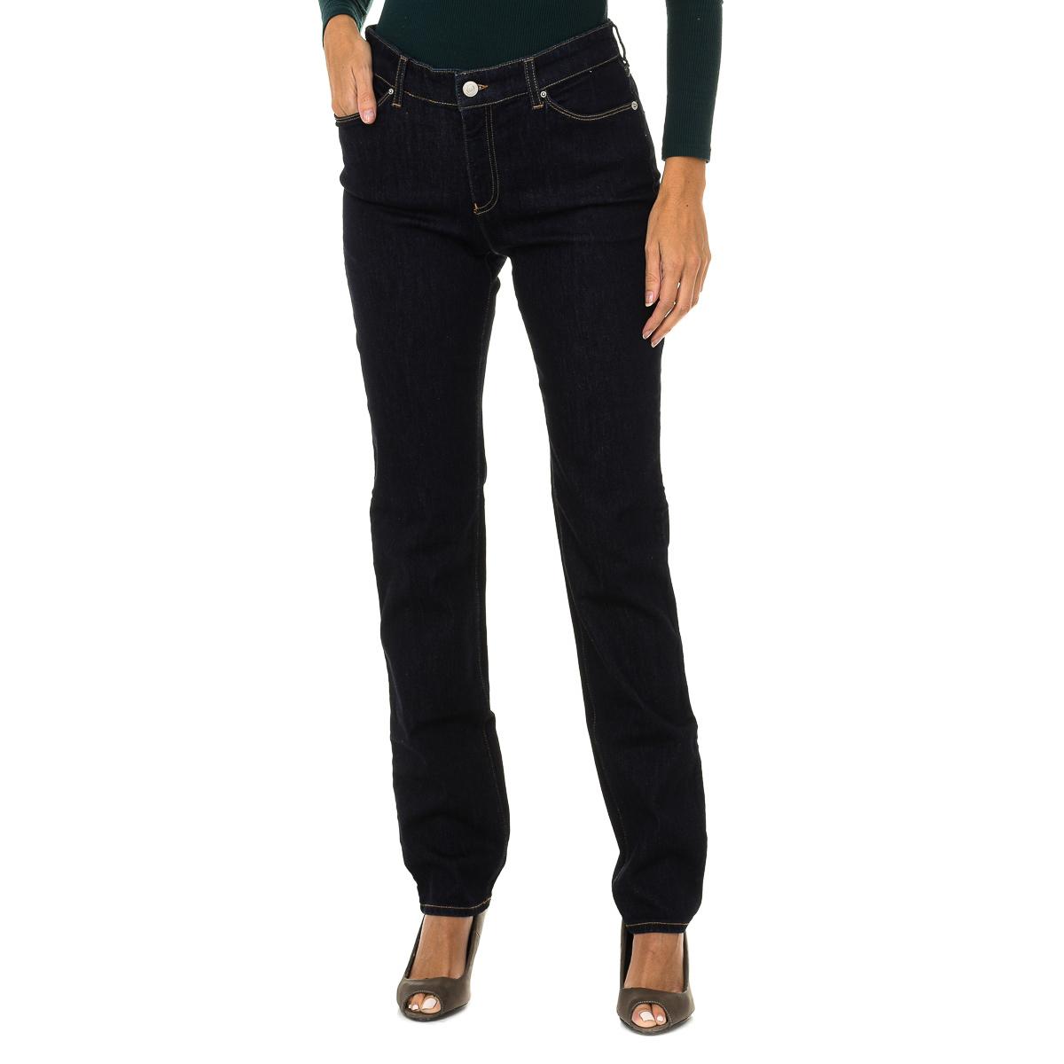 Armani Jeans Dames Stretch Denim Lange Broek 6Y5J18-5D2AZ 25-USA blauw