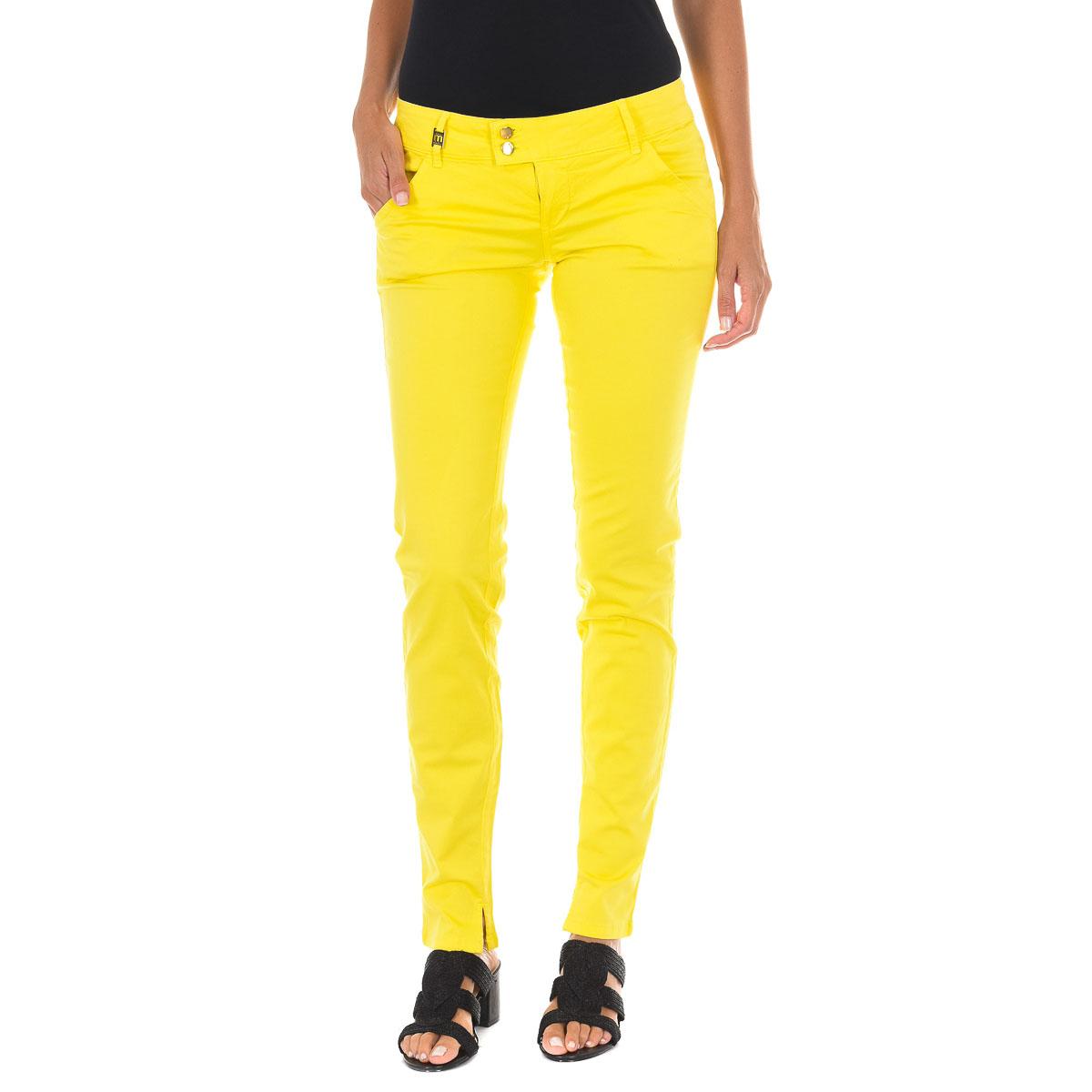 MET Dames lange stretch denim broek 70DBF0361-G125 29-USA geel