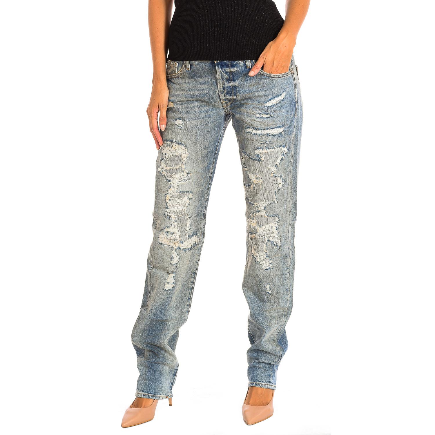 BlackPrice JH711FOSWT391 Dames Lange Jeans 31-USA blauw