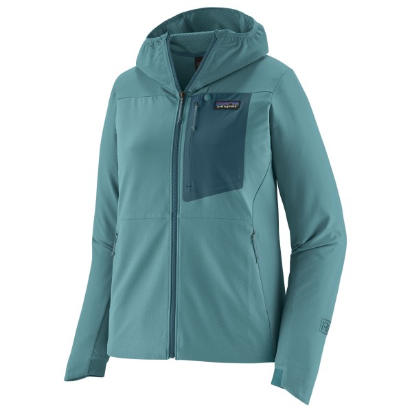 Patagonia - Women's R1 CrossStrata Hoody - Softshelljack, turkoois
