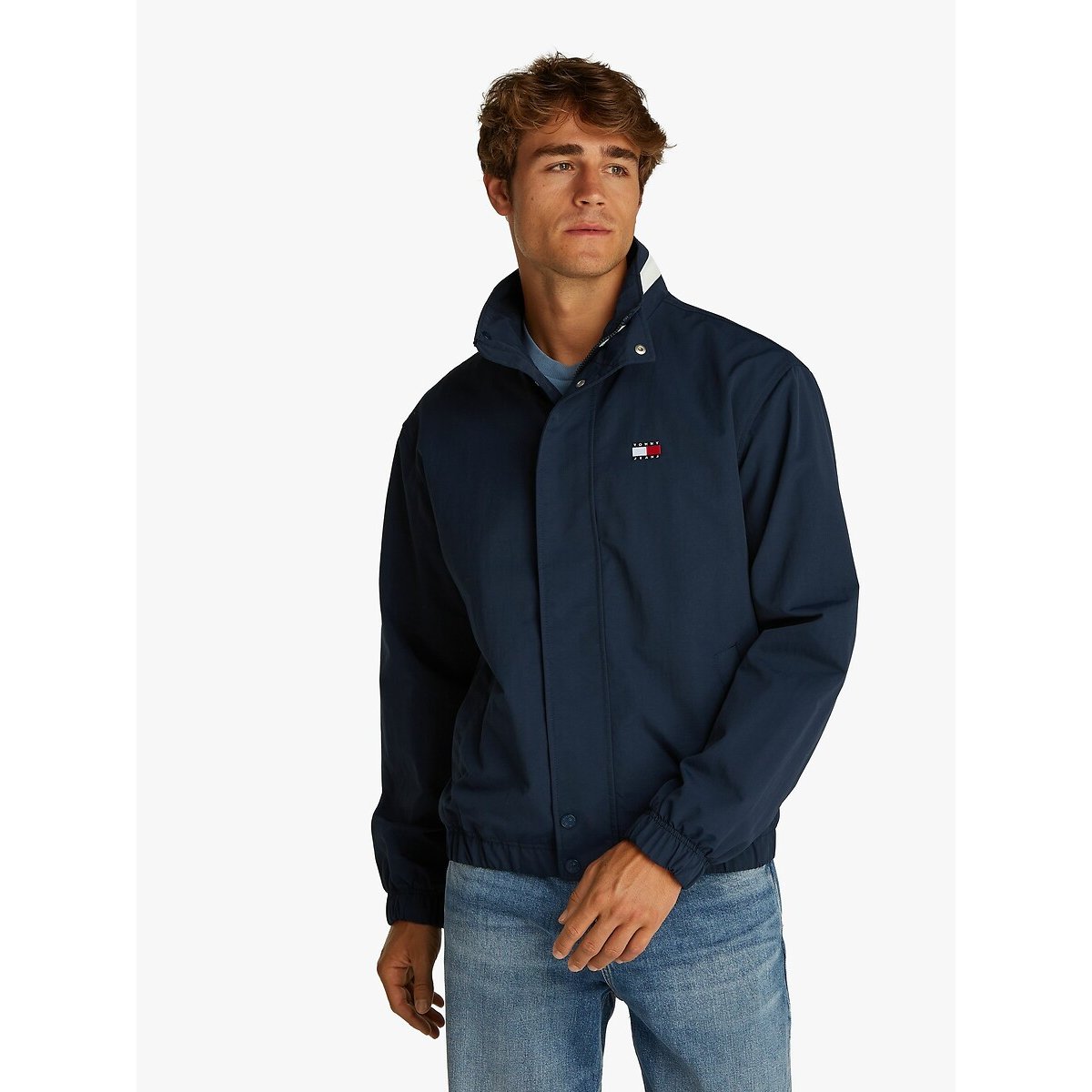 TOMMY JEANS Lichtgewicht jasje met logokraag
