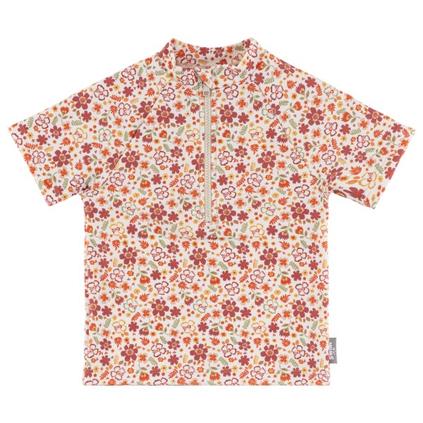 Sterntaler - Kid's Badeshirt Kurzarm Blumen - Lycra, roze
