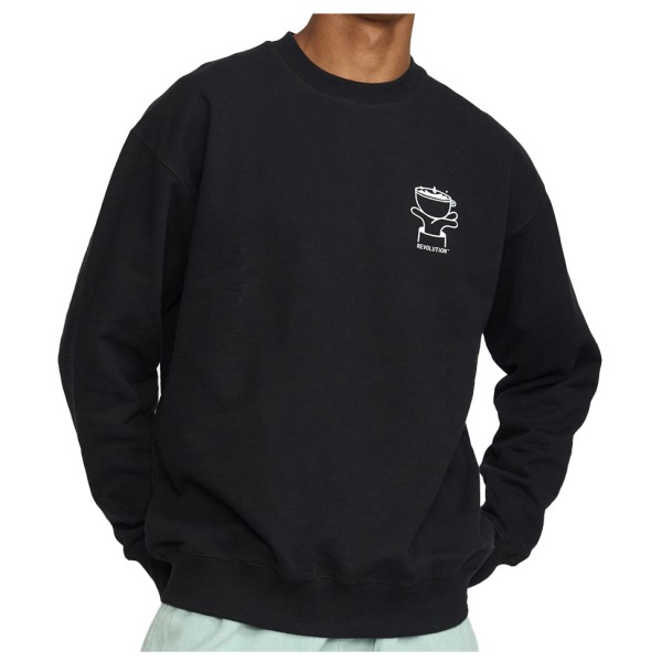 Revolution - Printed Crewneck Cup - Trui, zwart