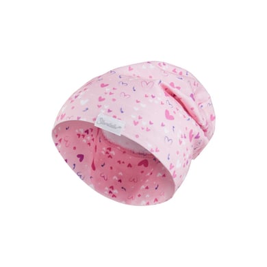 Sterntaler Beanie hart poederroze
