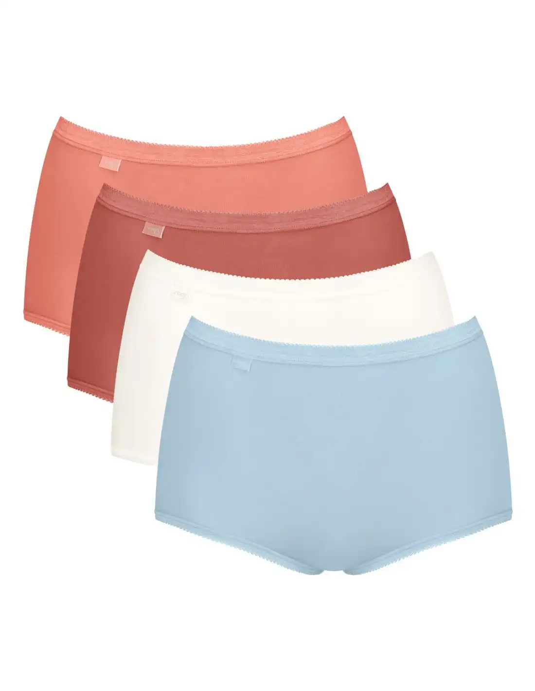 Sloggi 4-pack dames Basic Maxi slips - Multicolor - Taille dames onderbroeken katoen