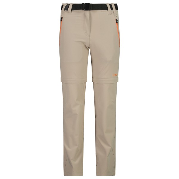 CMP - Girl's Stretch Zip Off Pant - Afritsbroek, beige