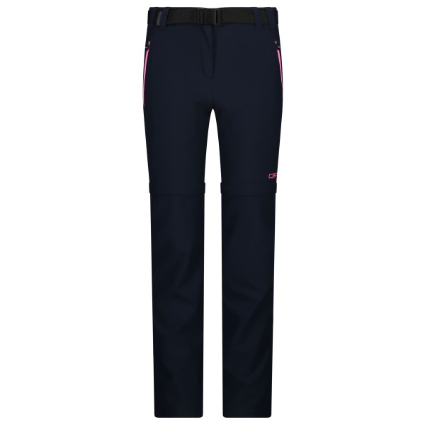 CMP - Girl's Stretch Zip Off Pant - Afritsbroek, zwart/blauw