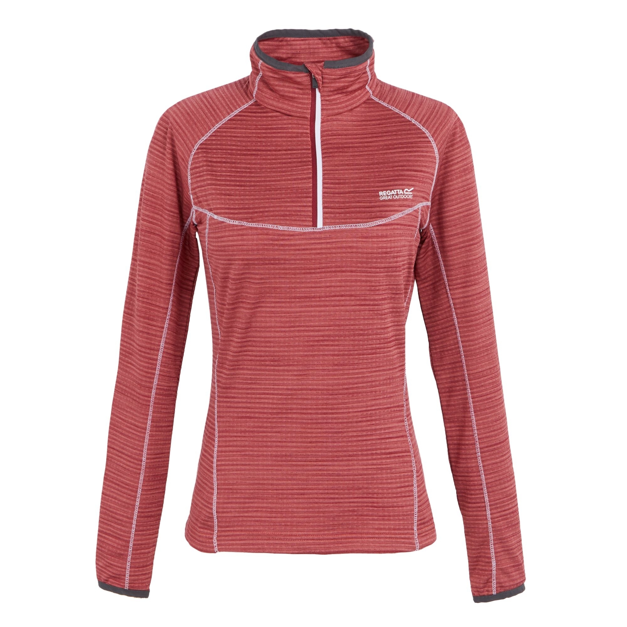 Regatta Dames/Dames Yonder II Half Zip Fleece Top (Rumba-rood)