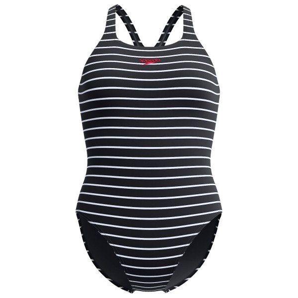 Speedo - Women's Eco Endurance+ Printed Medalist - Badpak, zwart/grijs