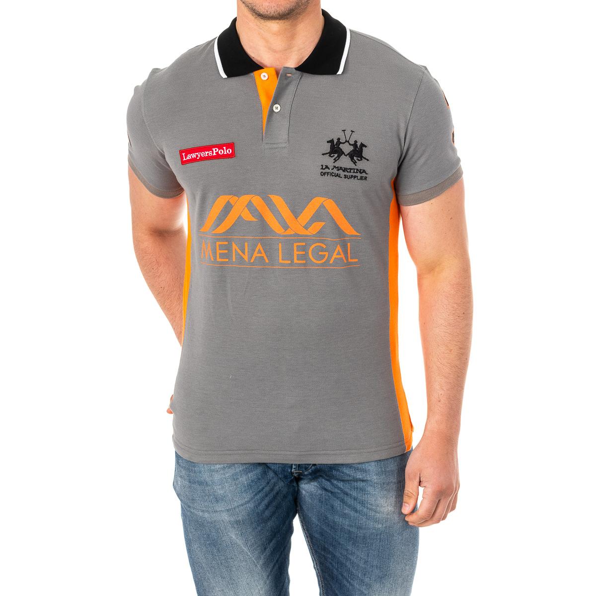 LA MARTINA Heren poloshirt met korte mouwen en reverskraag 2MPU36 S veelkleurig