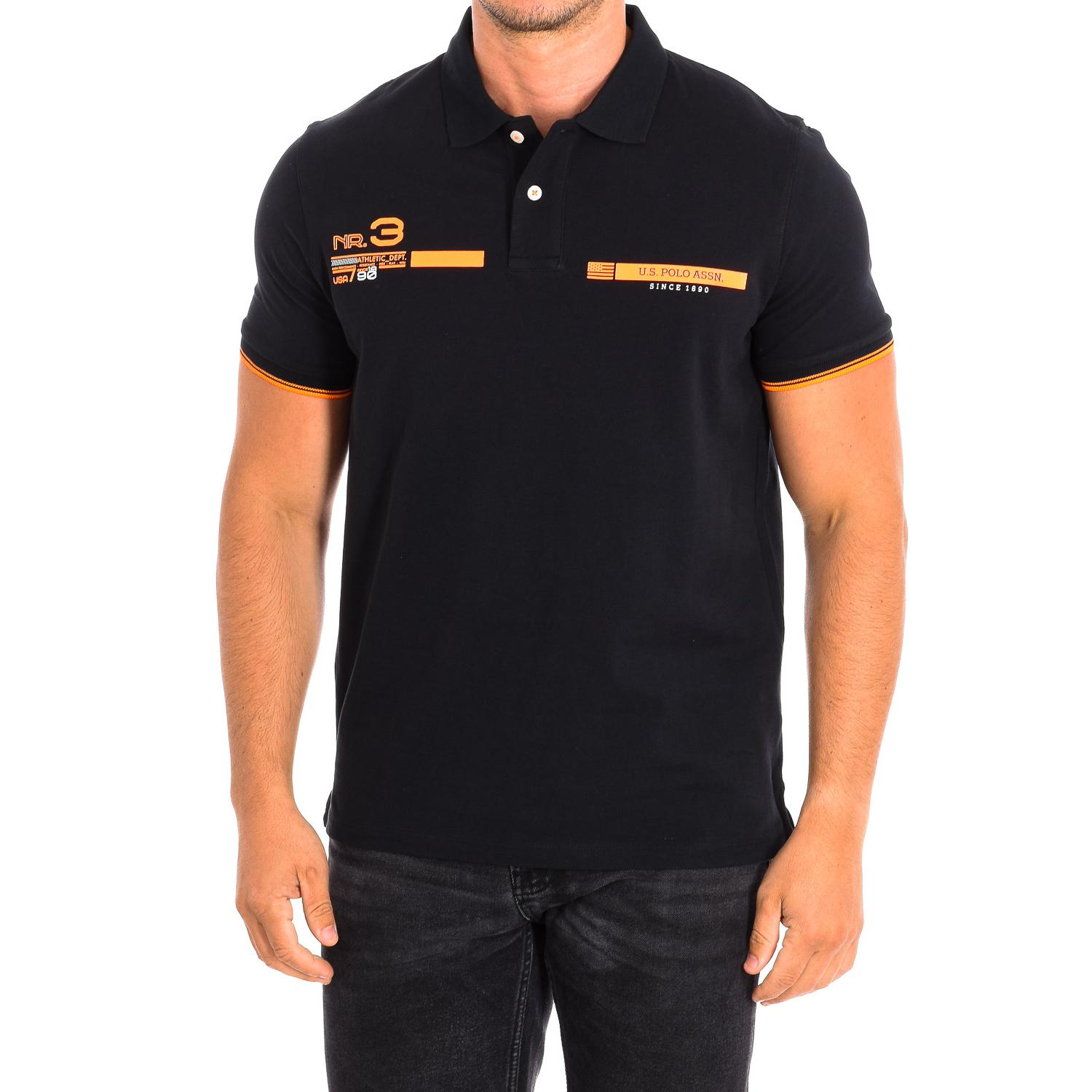 U.S. Polo Assn. Heren poloshirt met korte mouwen NTRE 64122 L zwart