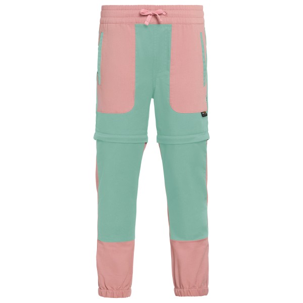 Namuk - Kid's Mack Zip Off Pants - Afritsbroek, turkoois/roze