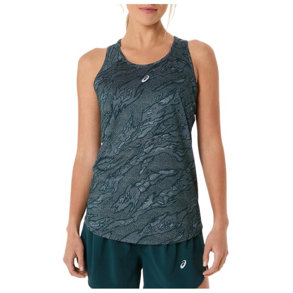 Asics - Women's Road All Over Print Tank - Tanktop, blauw