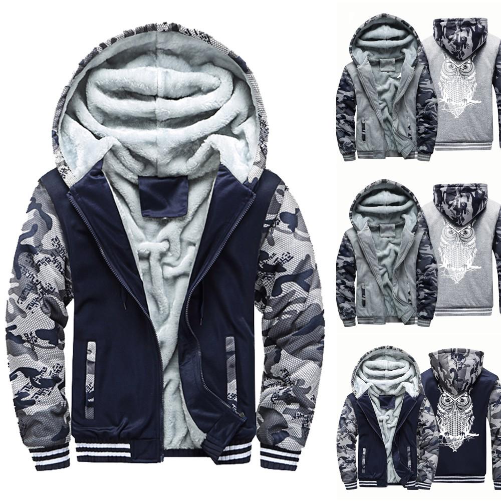 Ren Bag Heren hoodie winter warme fleece rits trui jas uitloper jas tops blouses XXXL