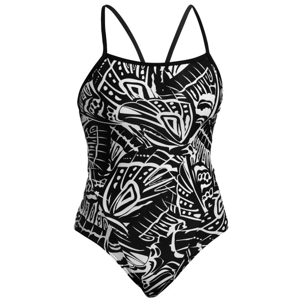 Funkita - Women's Single Strap One Piece - Badpak, zwart/grijs