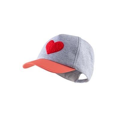 Sterntaler Baseballcap hart zilver melange
