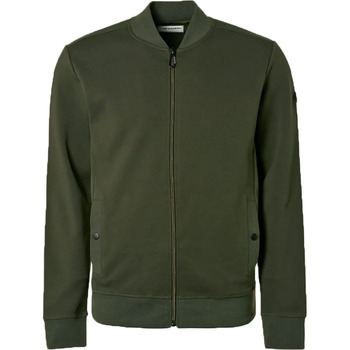 Sweater No Excess Vest Jacquard Donkergroen