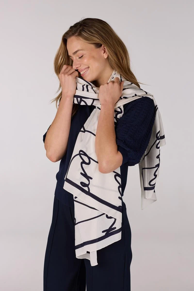 Jansen Amsterdam Scarf vtt 904 white/blue