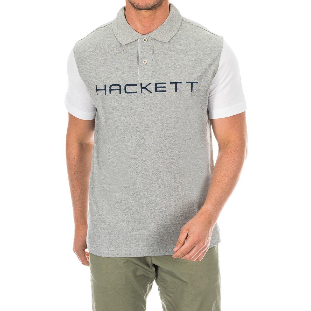 Hackett London Heren poloshirt met korte mouwen en reverskraag HMX1008B S veelkleurig