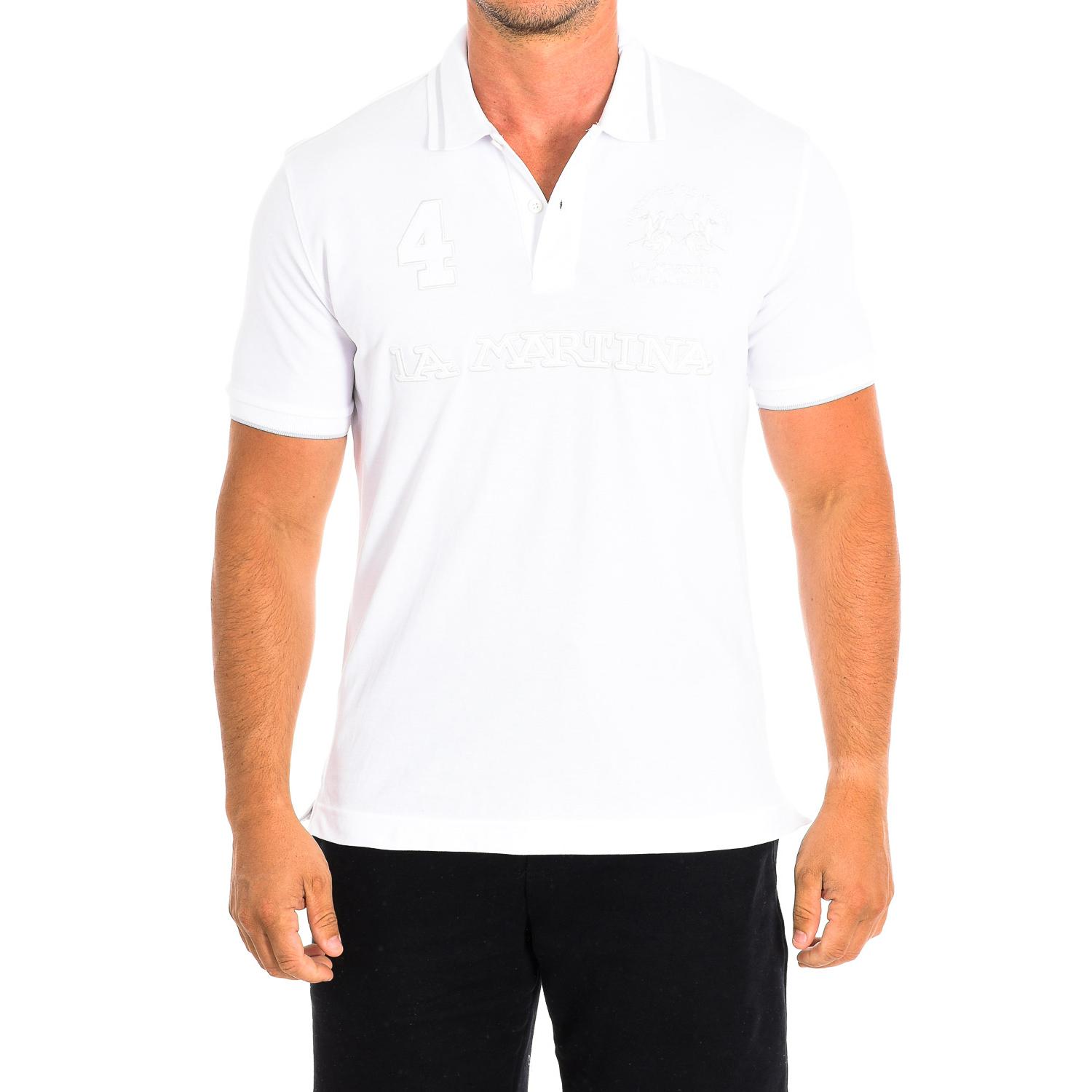 LA MARTINA RMP306-PK001 Heren Poloshirt met Korte Mouwen 3XL wit