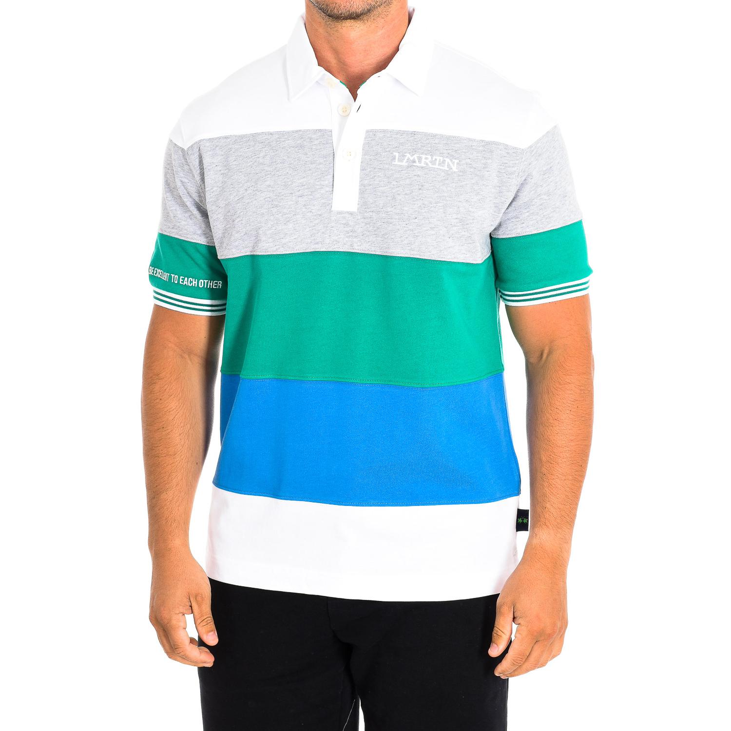 LA MARTINA Heren poloshirt met korte mouwen TMP016-JS303 L veelkleurig