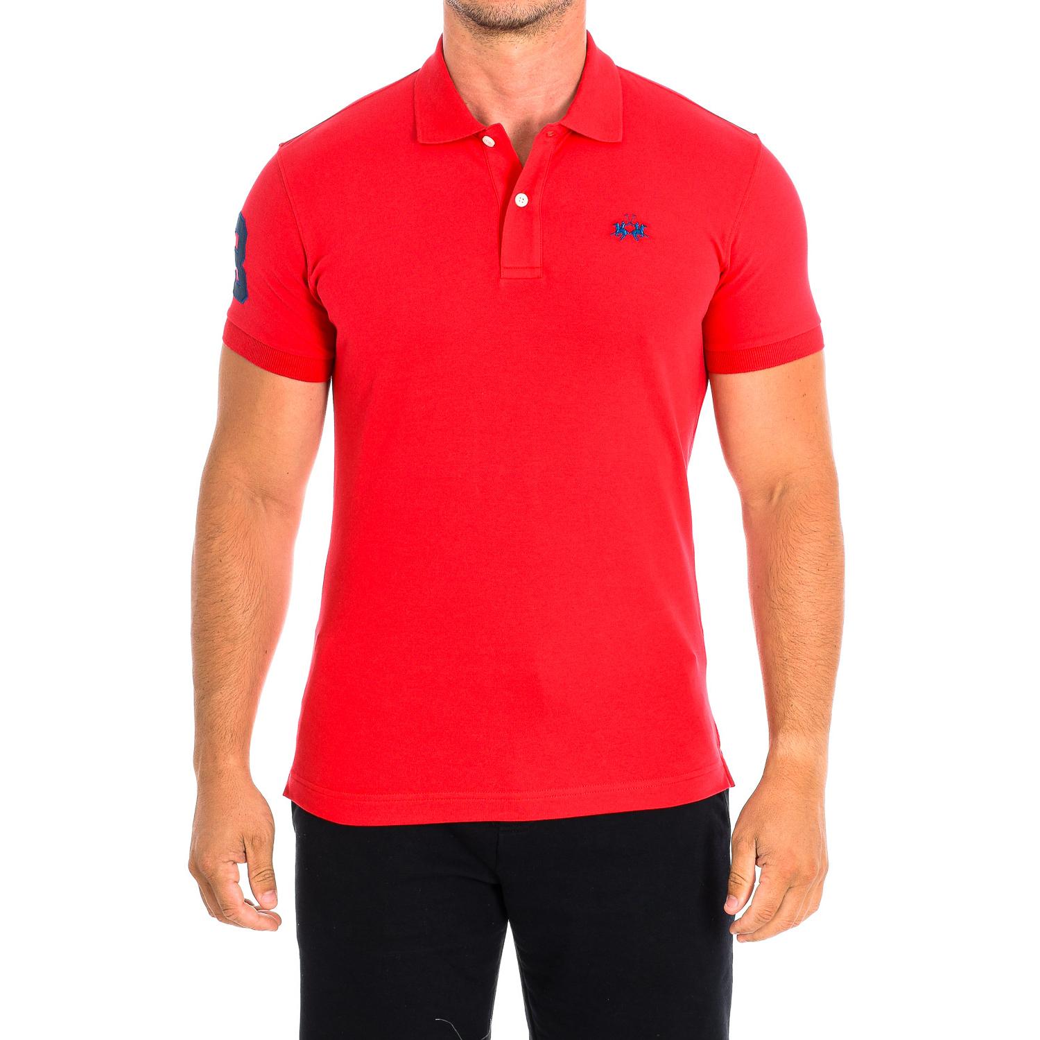 LA MARTINA Heren poloshirt met korte mouwen TMP300-PK001 4XL rood