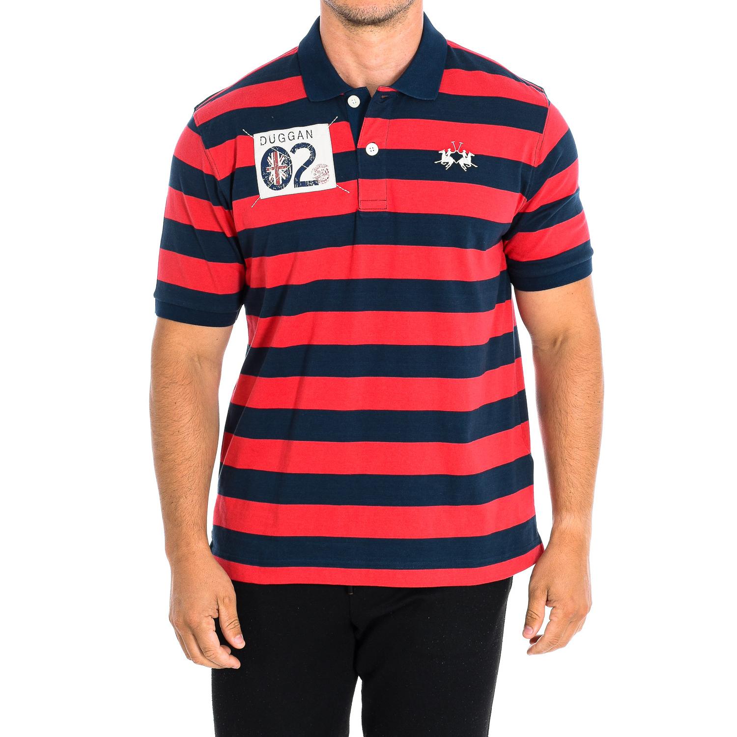 LA MARTINA Heren poloshirt met korte mouwen TMP303-JS314 L rood