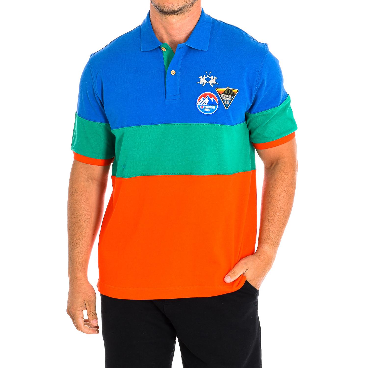 LA MARTINA Heren poloshirt met korte mouwen TMP318-JS303 L veelkleurig