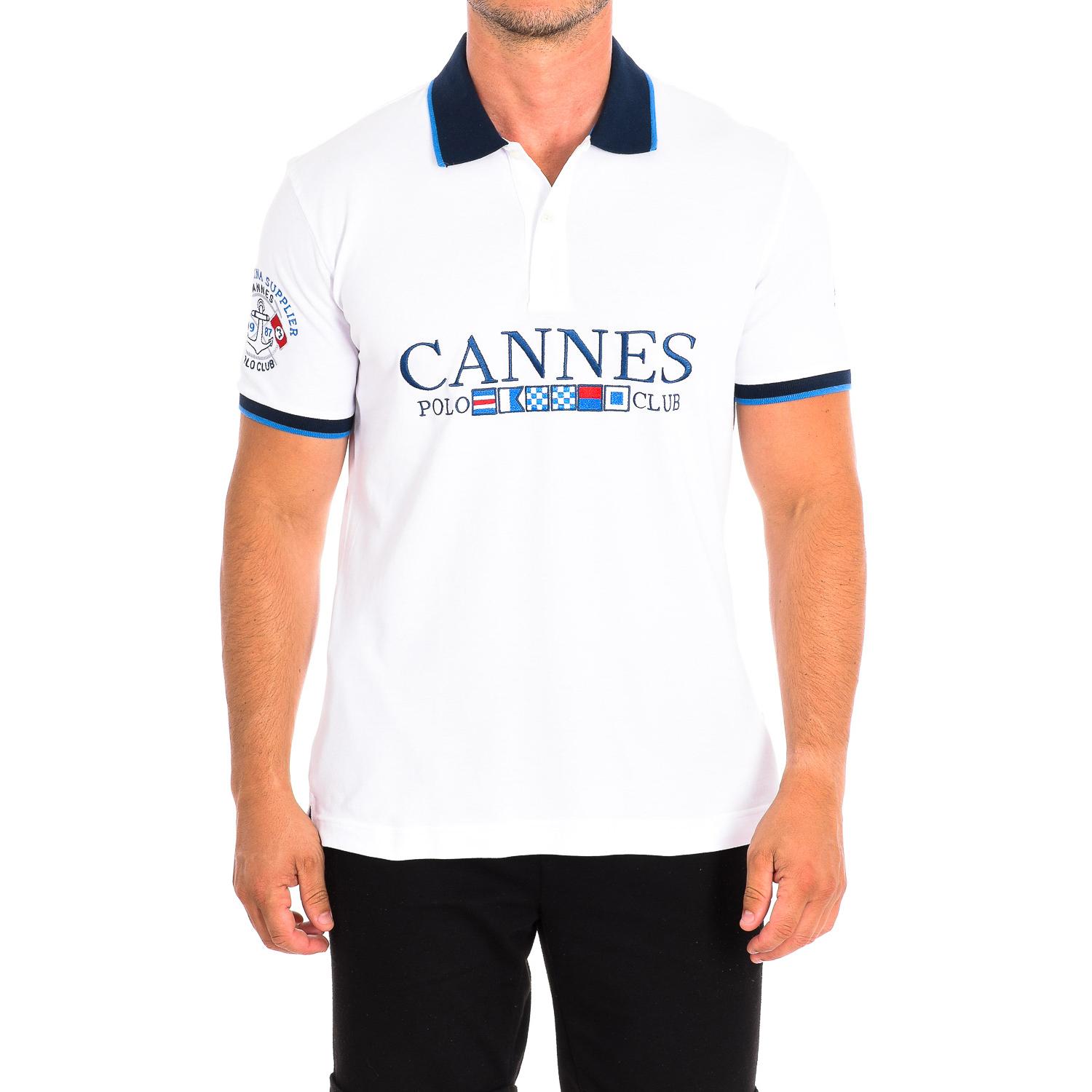 LA MARTINA Heren poloshirt met korte mouwen TMP614-PK001 M wit