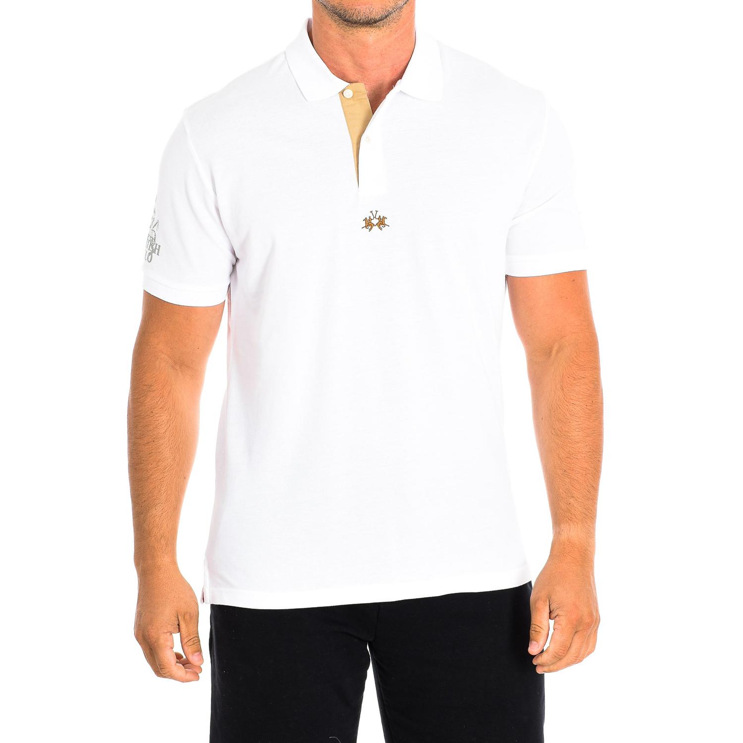 LA MARTINA Heren Poloshirt met korte mouwen TMPE60-PK097 3XL wit