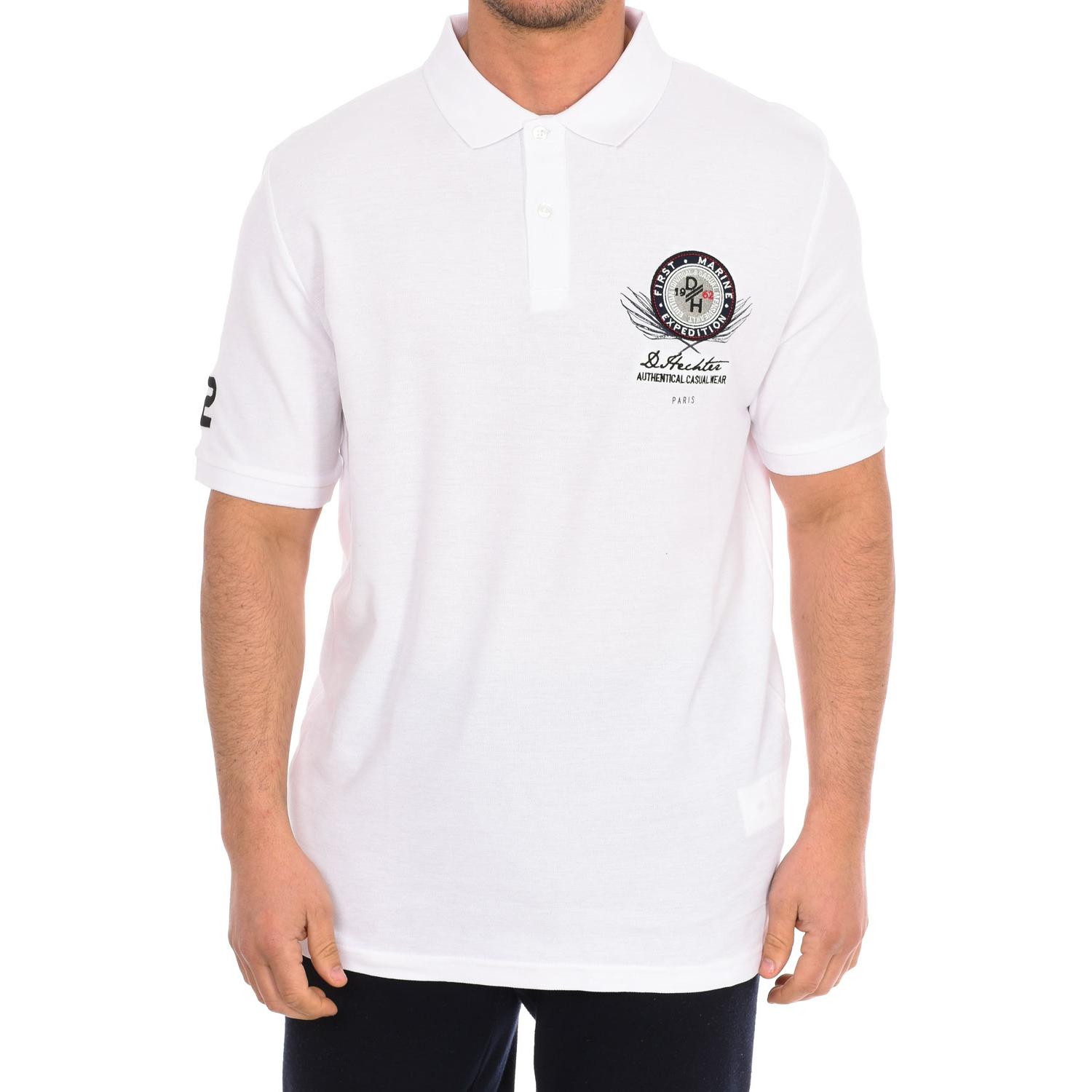 Daniel Hechter Heren poloshirt met korte mouwen 75100-181990 L wit