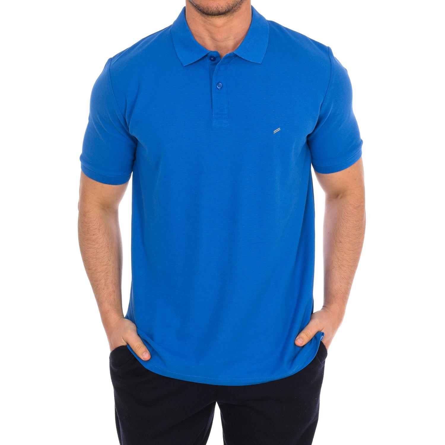 Daniel Hechter Heren poloshirt met korte mouwen 75108-181990 S blauw
