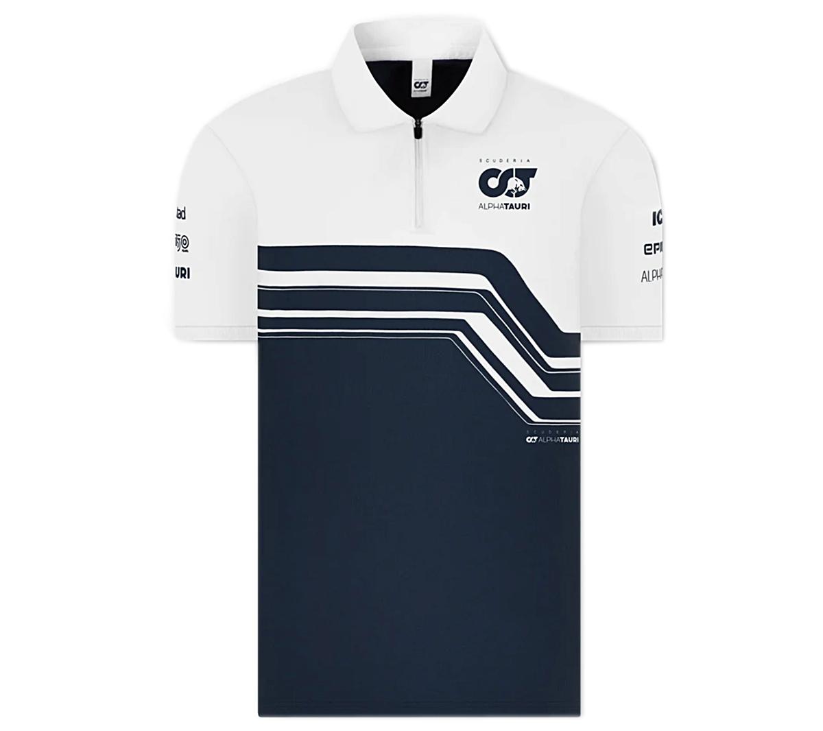Brandstyle24 ALPHA TAURI F1 Team Polo - Heren T-shirt Formule 1 Blauw-Wit SAT22028 ORIGINEEL S blauw