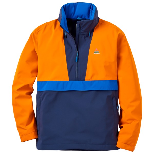 Passenger - Women's Skyline Recycled Water Resistant Smock - Windjack, blauw/oranje