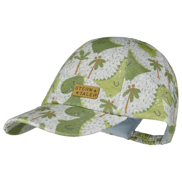Sterntaler - Kid's Basecap Dinosaurier - Pet, grijs/olijfgroen