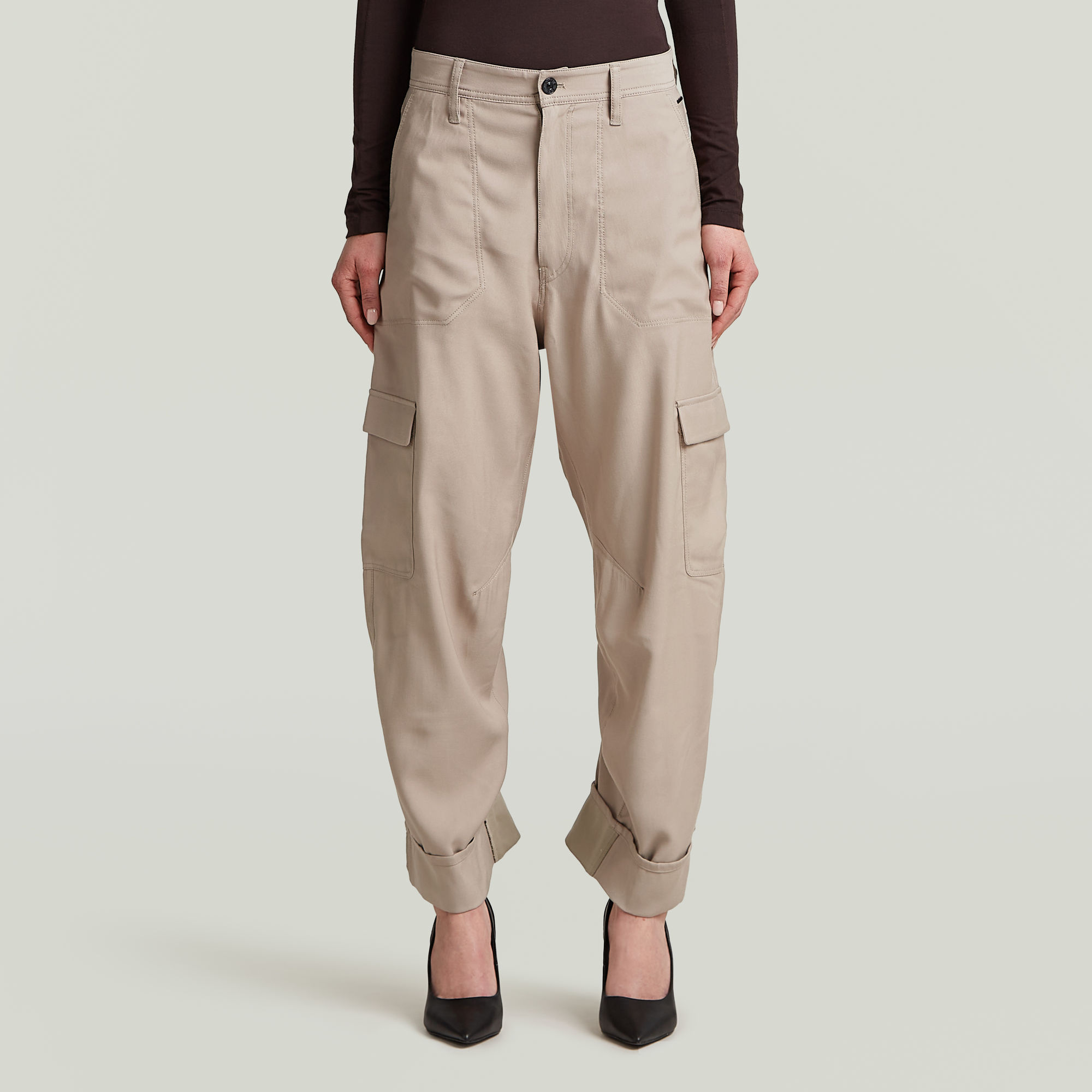 G-Star RAW Cargo 3D Boyfriend Broek - Beige - Dames
