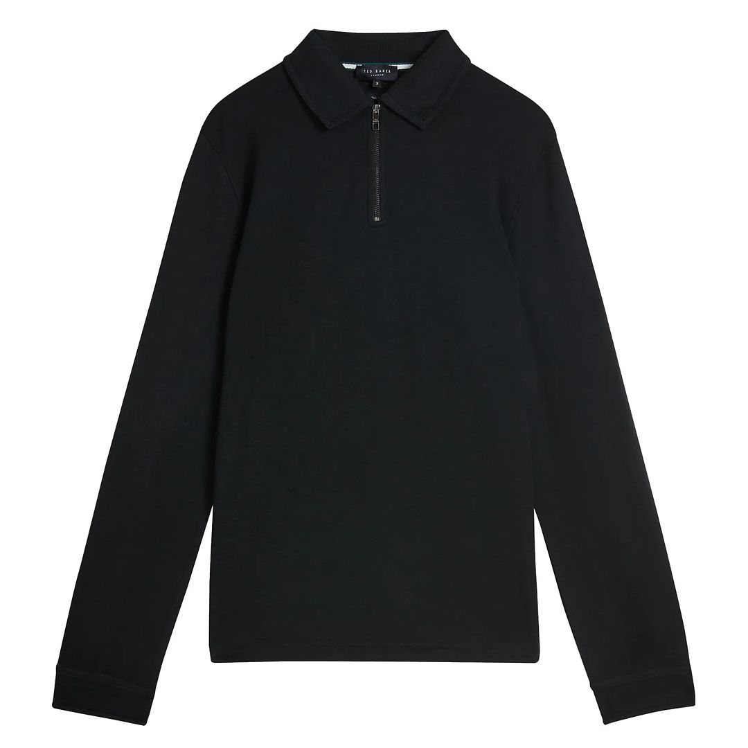 Ted Baker Karpol Heren Zwarte Modal Sweater