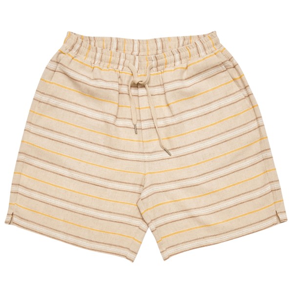 Mazine - Striped Linen-Mix Shorts - Short, beige