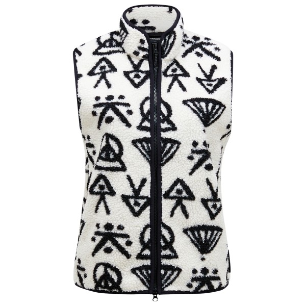 Peak Performance - Women's Graphic Pile Vest - Fleecebodywarmer, grijs