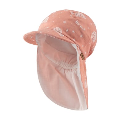 Sterntaler Peaked cap met nekbescherming regenboog lichtbruin