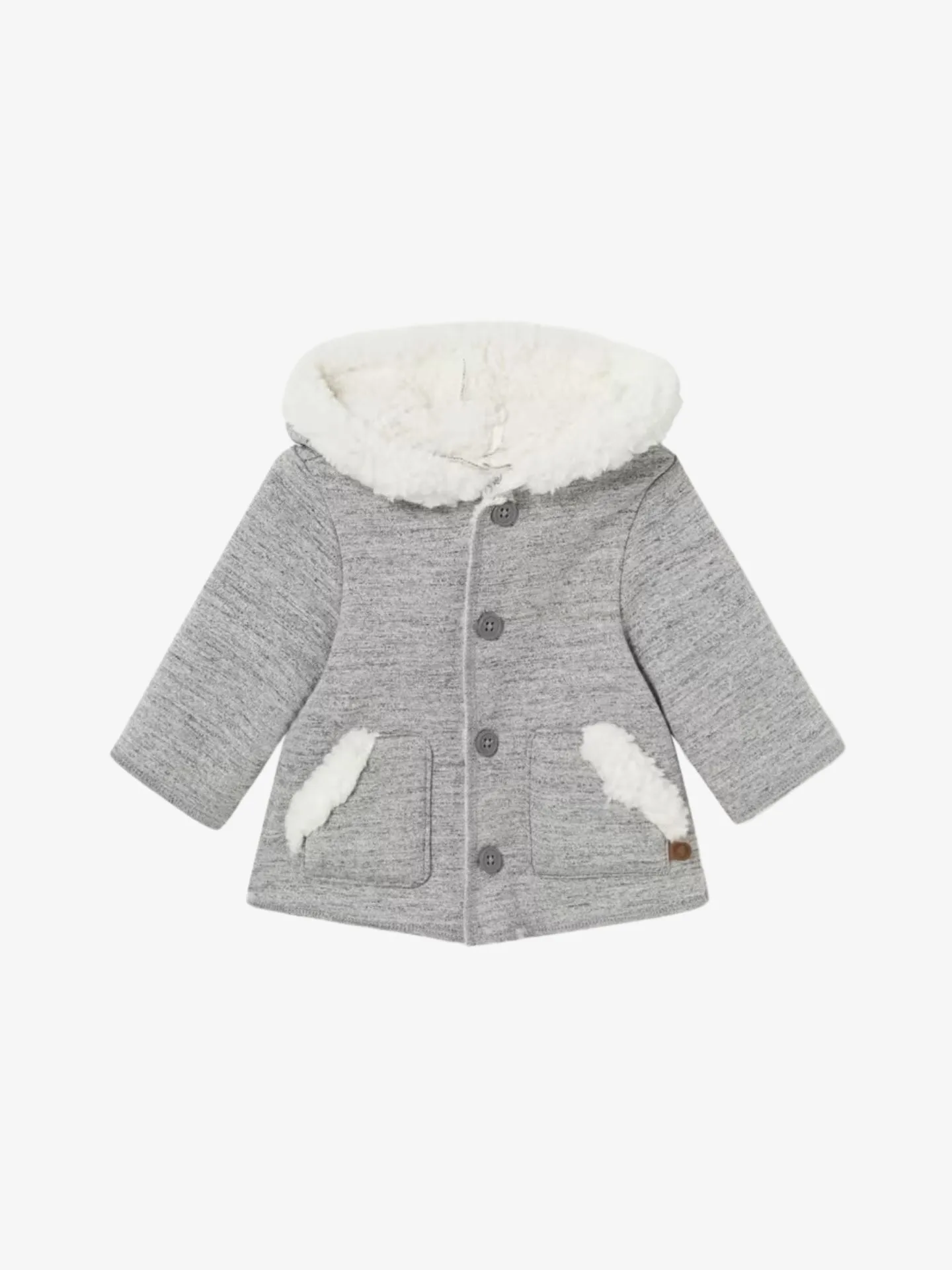 Mayoral Shearling knit coat