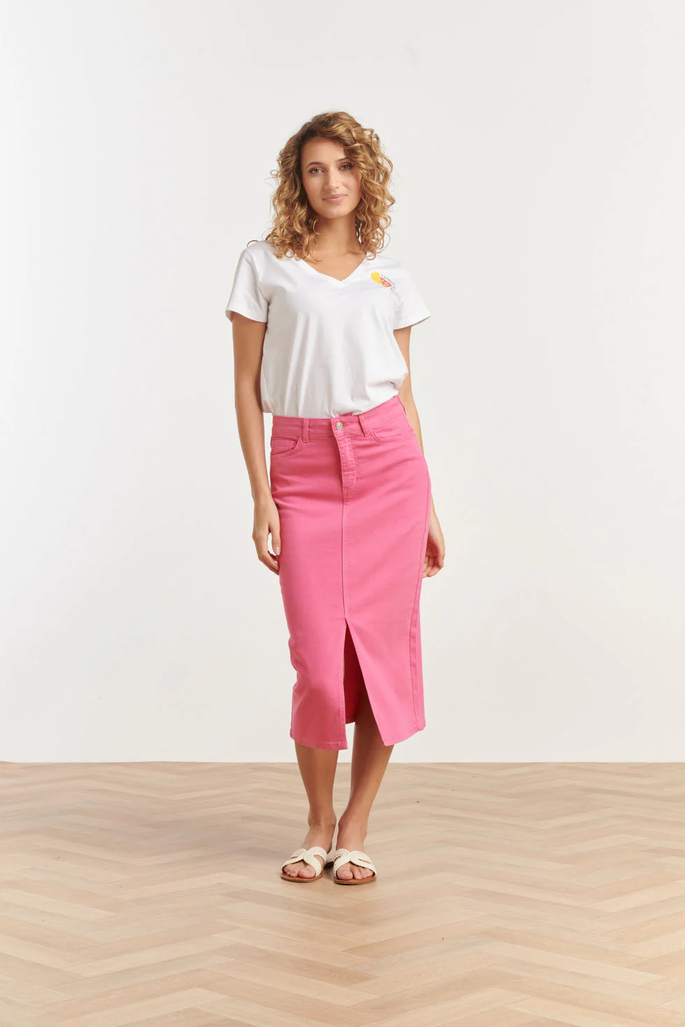 Smashed Lemon 25205 denim midi rok |