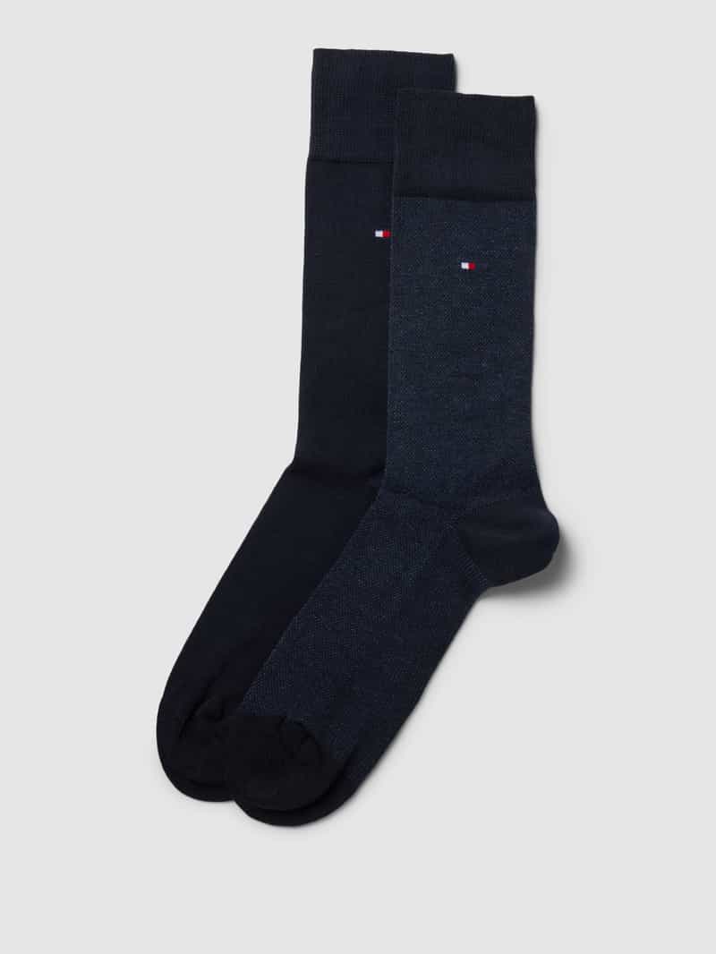 Tommy Hilfiger Sokken met labeldetails in een set van 2 paar, model 'Birdeye'