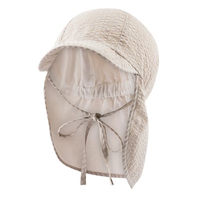 Sterntaler Omkeerbare peaked cap met nekbescherming lichtblauw