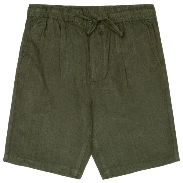 KnowledgeCotton Apparel - Fig Loose Linen Shorts - Short, olijfgroen