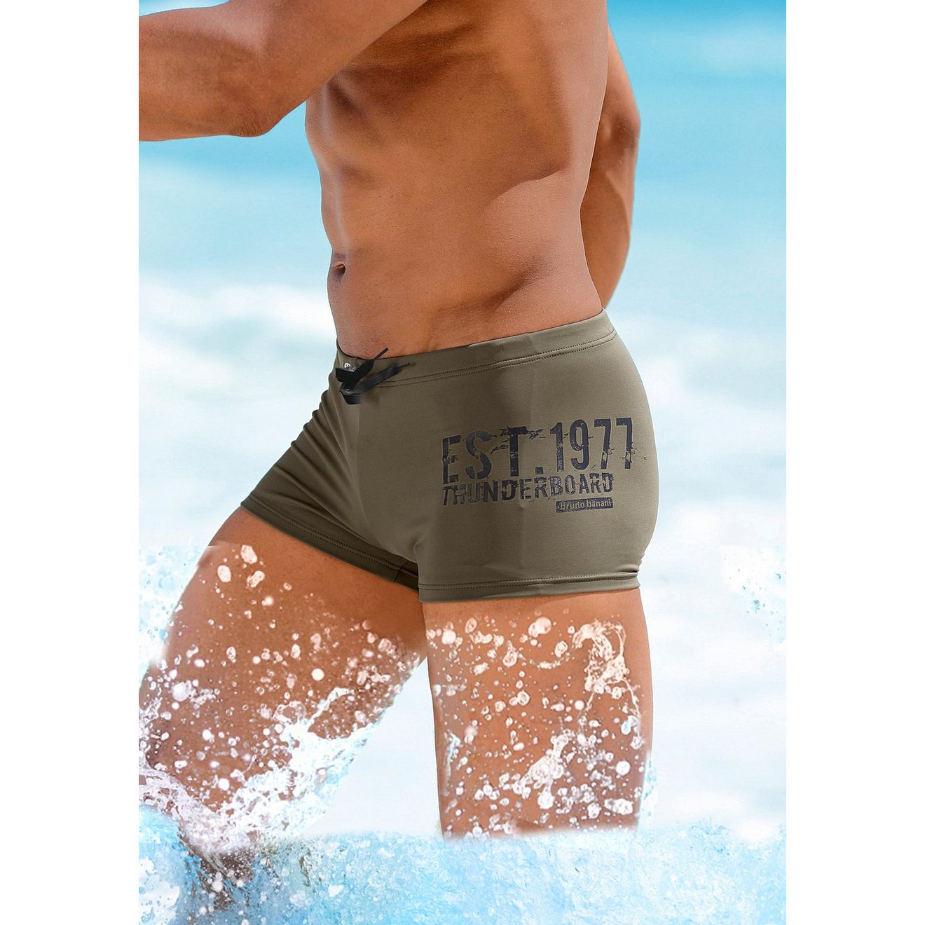 Bruno Banani Zwemboxer met print opzij